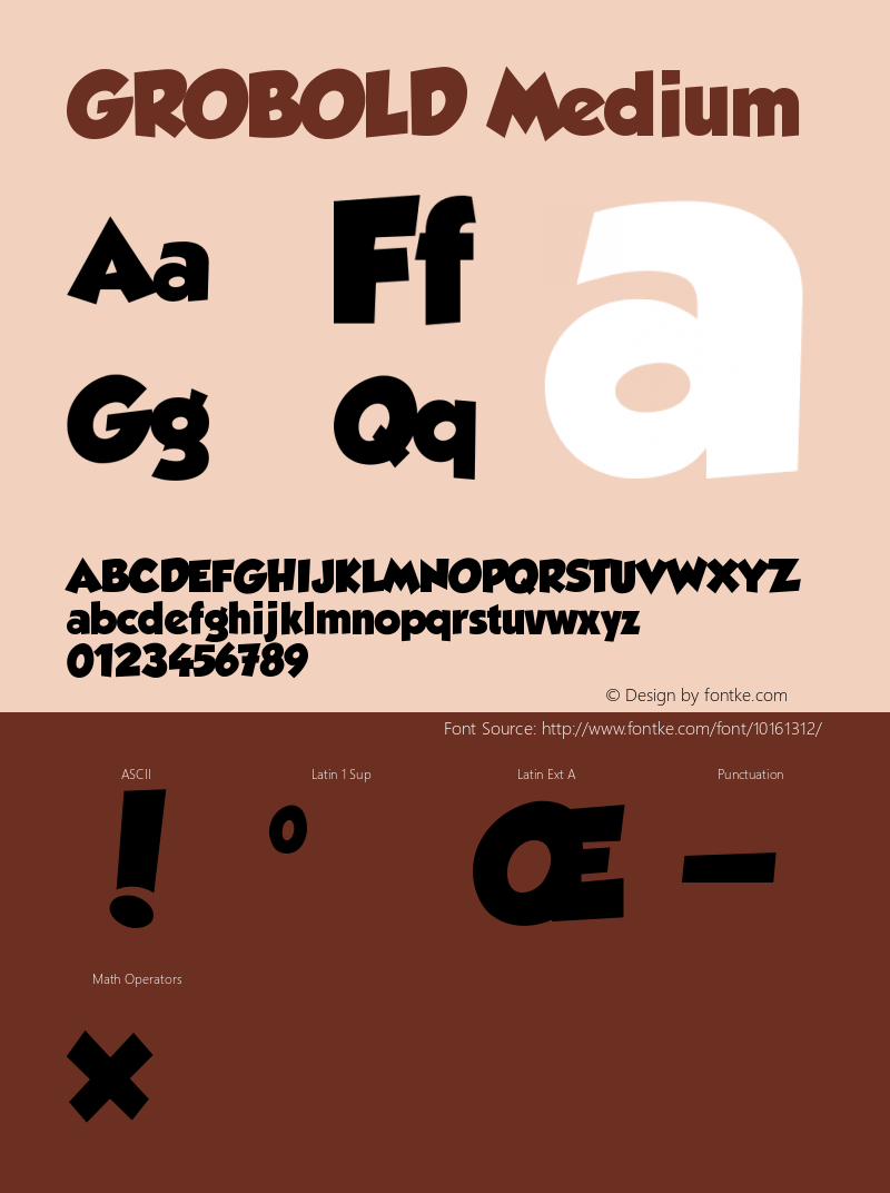 GROBOLD Medium 001.000 Font Sample