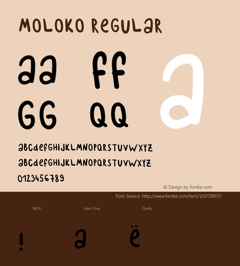 Moloko Version 1.005;Fontself Maker 2.2.1 Font Sample