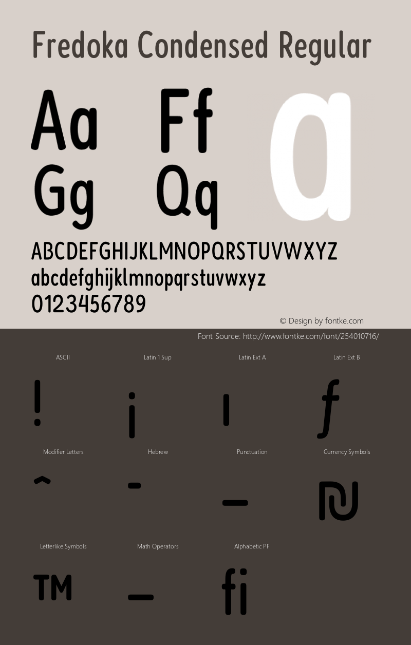 Fredoka Condensed Regular Version 2.001图片样张