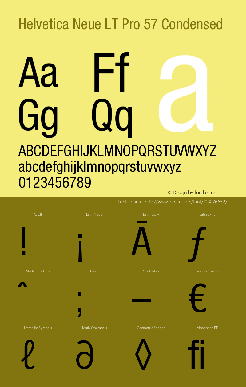 HelveticaNeueLTPro-Cn Version 1.000;PS 001.000;Core 1.0.38图片样张