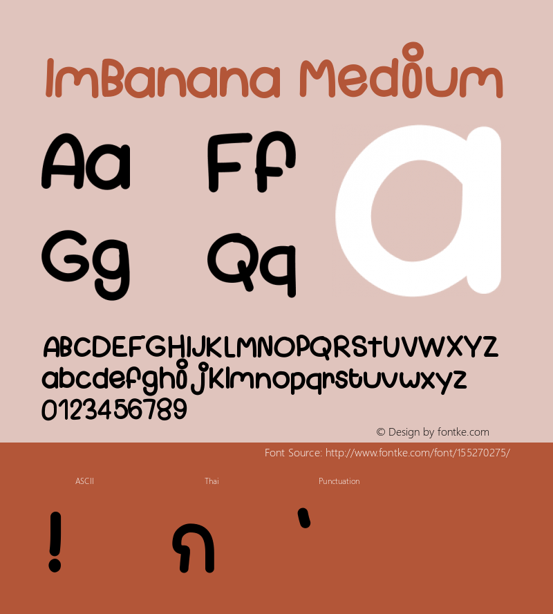 ImBanana Version 001.000 Font Sample