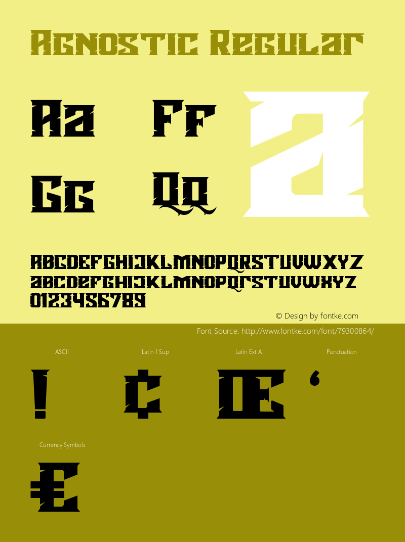 Agnostic Version 1.00;August 15, 2020;FontCreator 12.0.0.2563 64-bit Font Sample