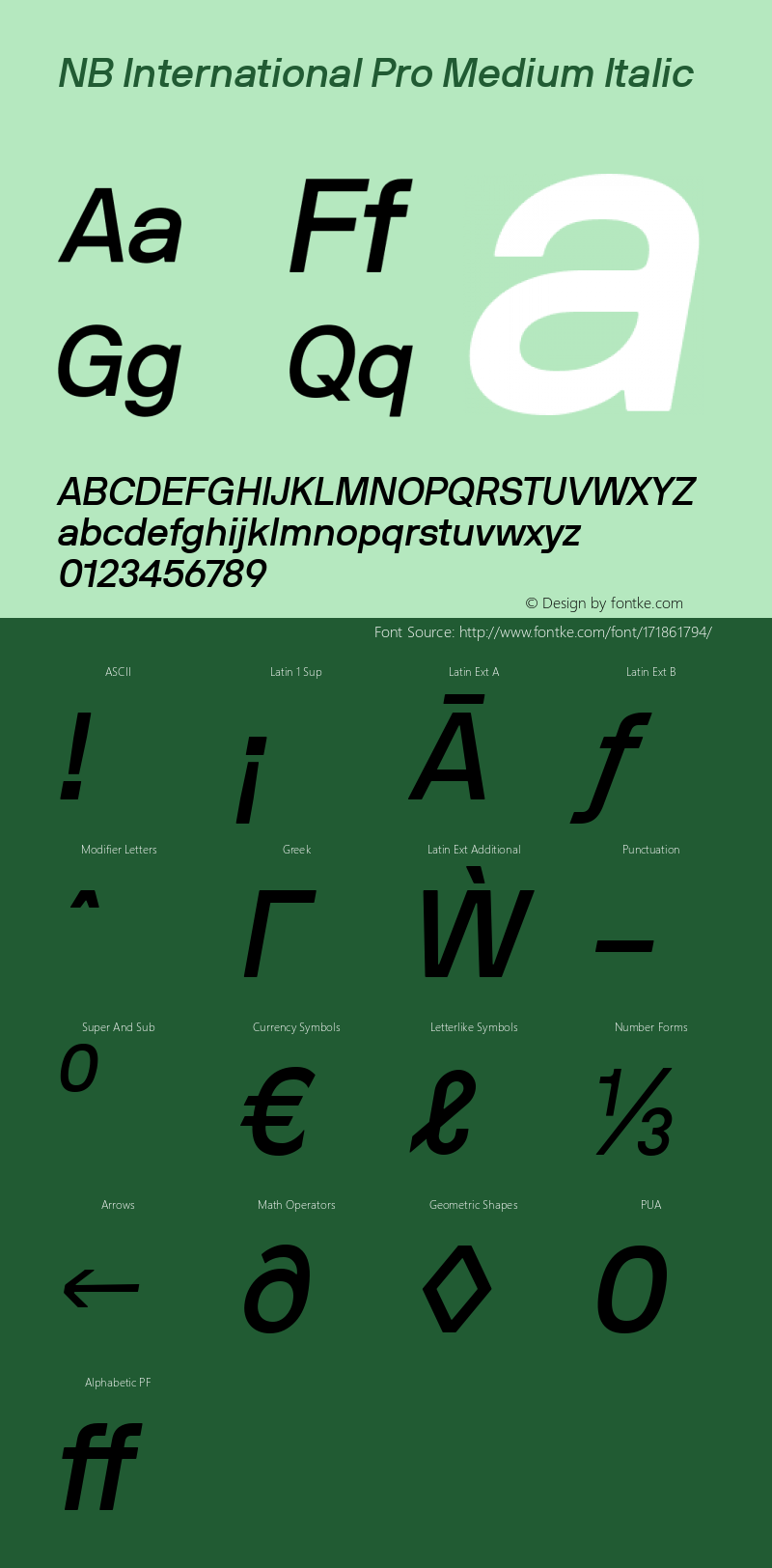 NB International Pro Medium Italic Version 2.000图片样张