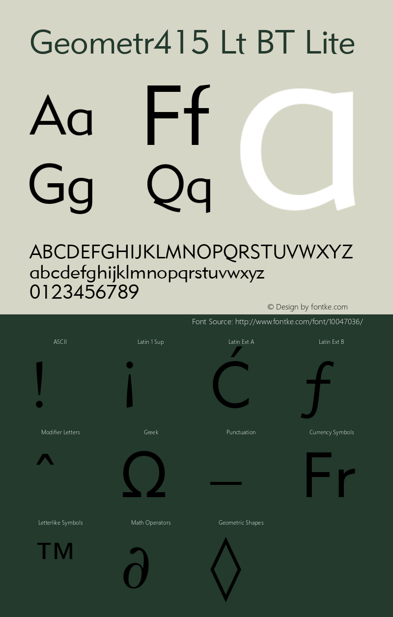 Geometr415 Lt BT Lite mfgpctt-v1.52 Monday, January 25, 1993 2:10:05 pm (EST) Font Sample