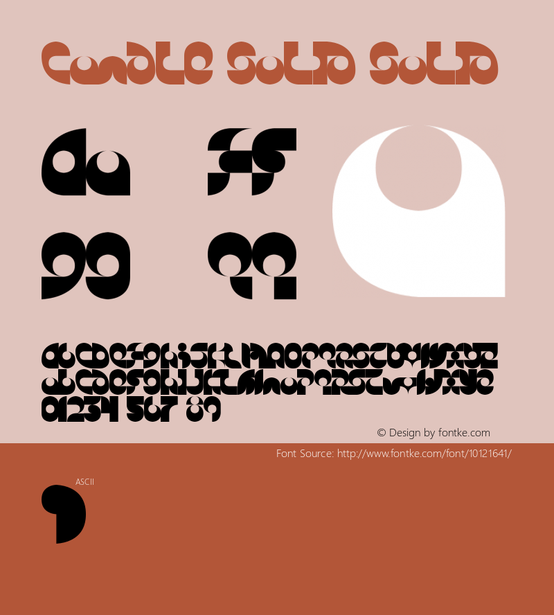 Candle Solid Solid 1.0 Font Sample