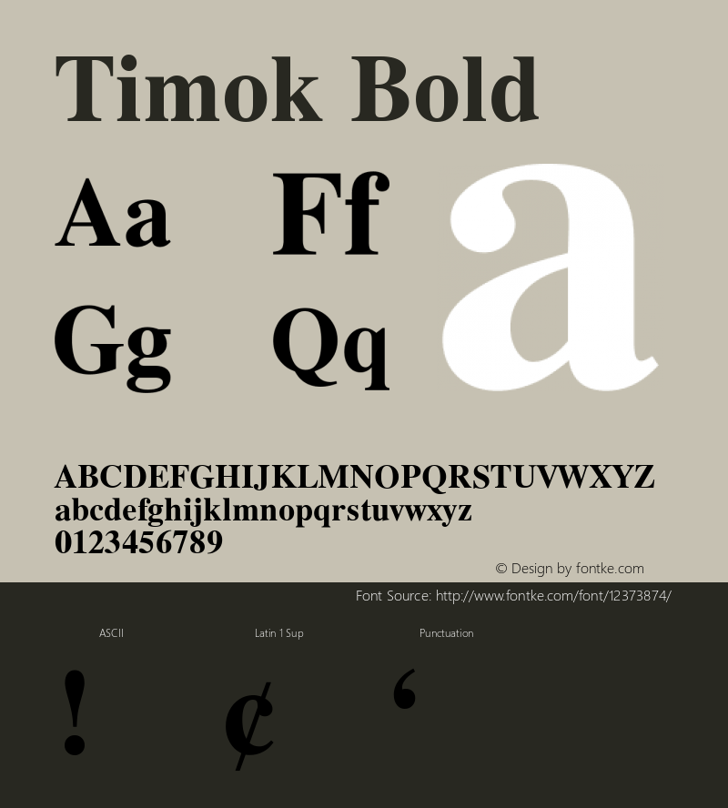 Timok Bold 002.000 Font Sample