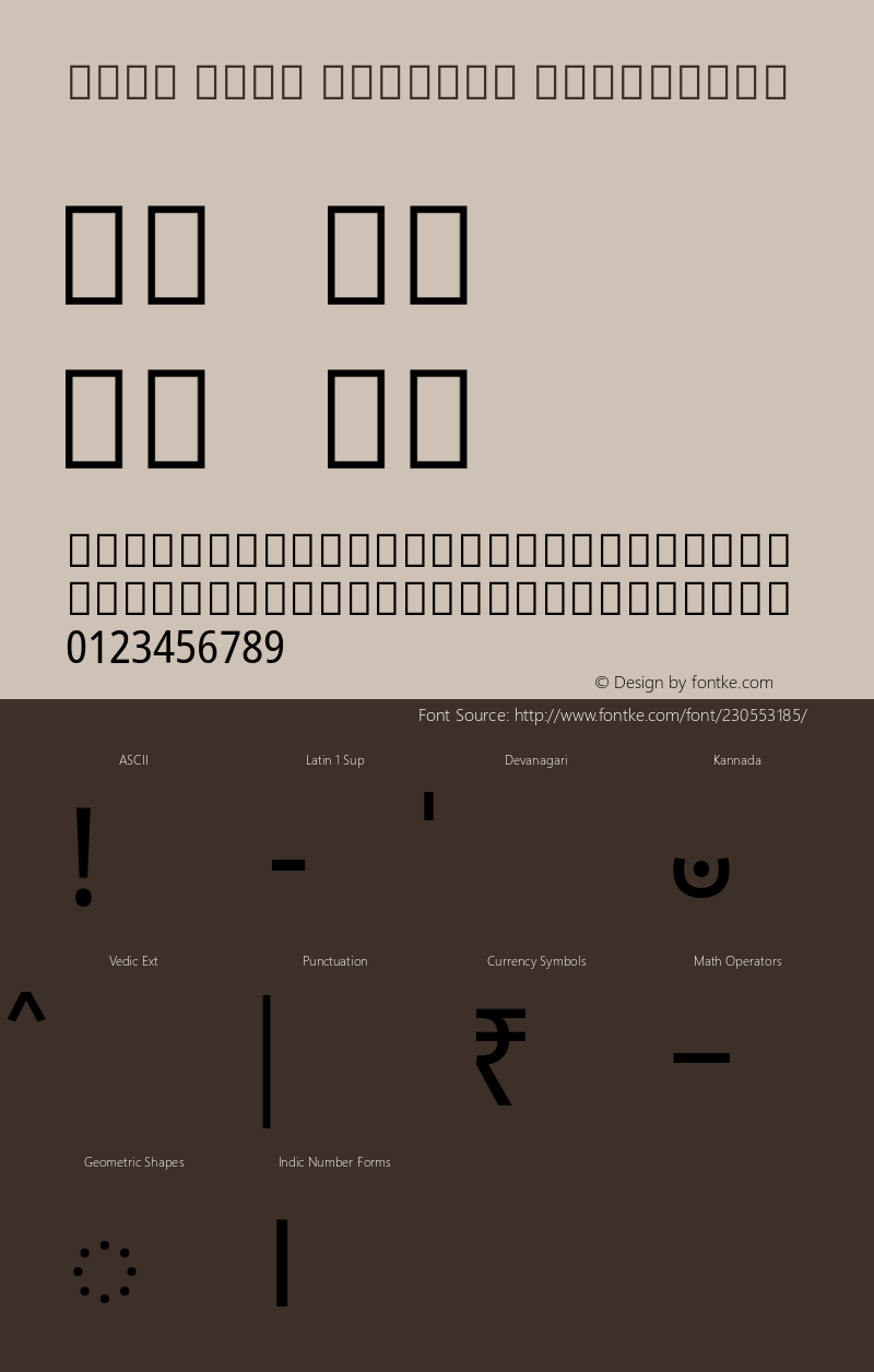 Noto Sans Kannada Condensed Version 2.002; ttfautohint (v1.8) -l 8 -r 50 -G 200 -x 14 -D knda -f none -a qsq -X 