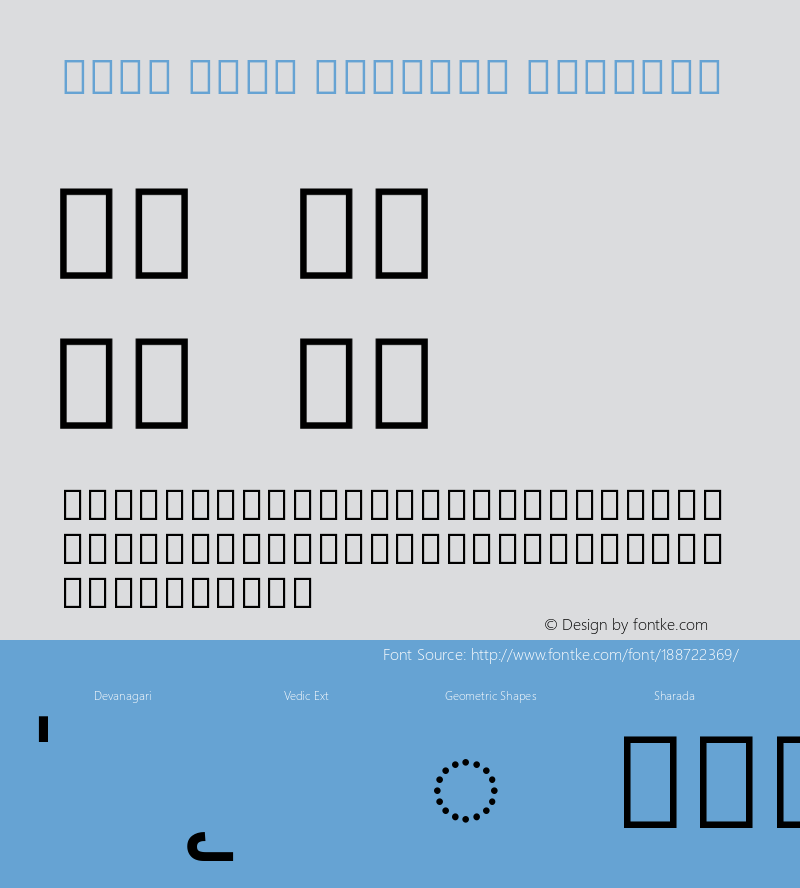 Noto Sans Sharada Regular Version 2.002图片样张