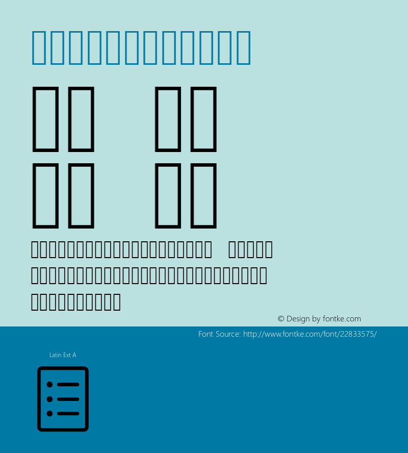 ymdt Version 001.000 Font Sample