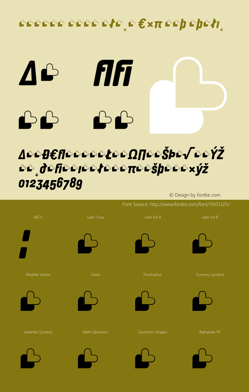 Brauer Neue Black Exp ert Italic 1.001 Font Sample
