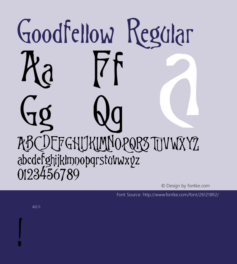 Goodfellow 001.000 Font Sample