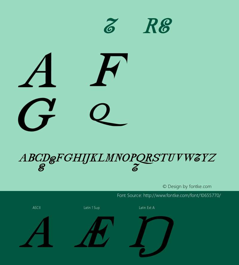 drmdozitbx10 Regular Version 001.001 Font Sample