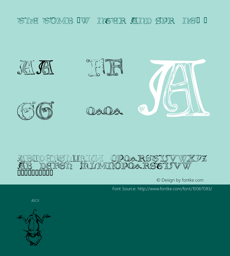 The Tomb (winter and spring) 1 §M 11/14/97 Font Sample