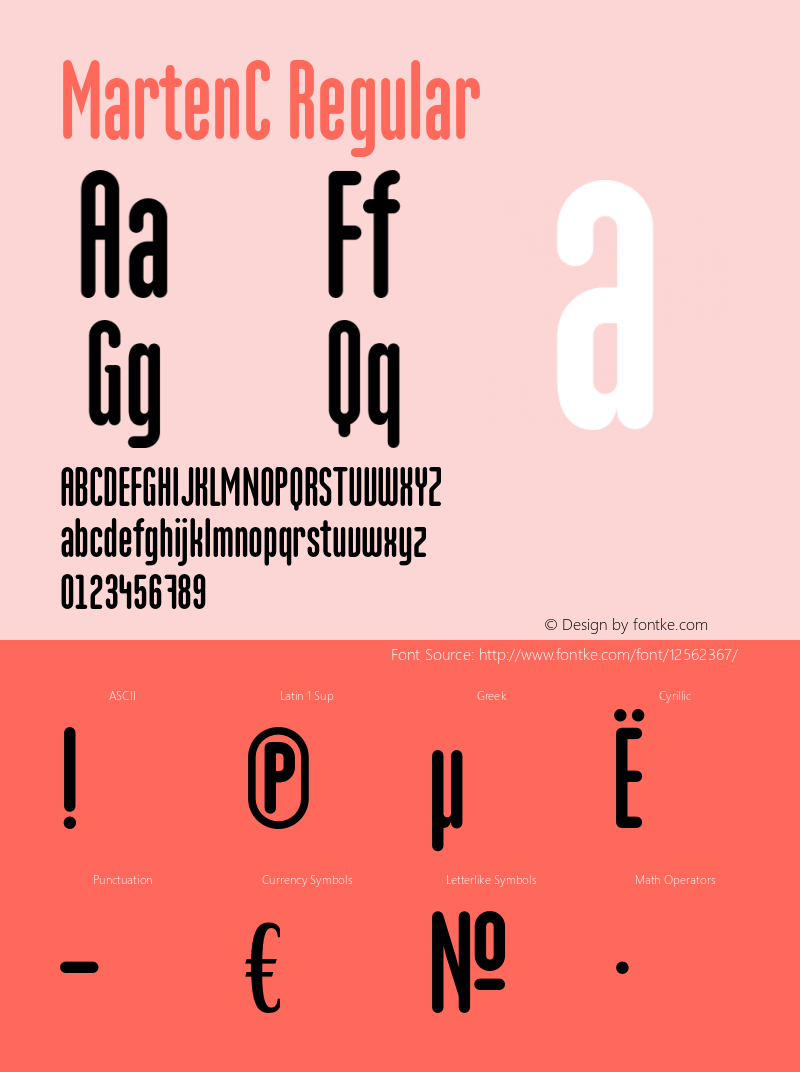 MartenC Regular OTF 1.0;PS 1.000;Core 116;AOCW 1.0 161 Font Sample