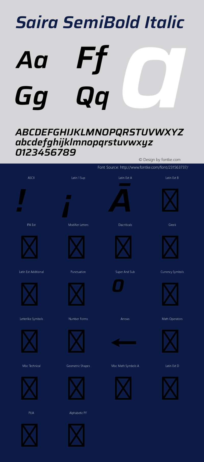 Saira SemiBold Italic Version 1.101图片样张