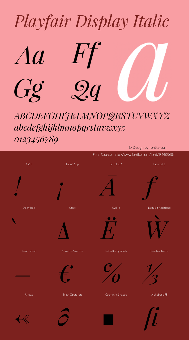 Playfair Display Italic Version 1.005; ttfautohint (v1.2) -l 10 -r 42 -G 200 -x 21 -D latn -f latn -w G -X 