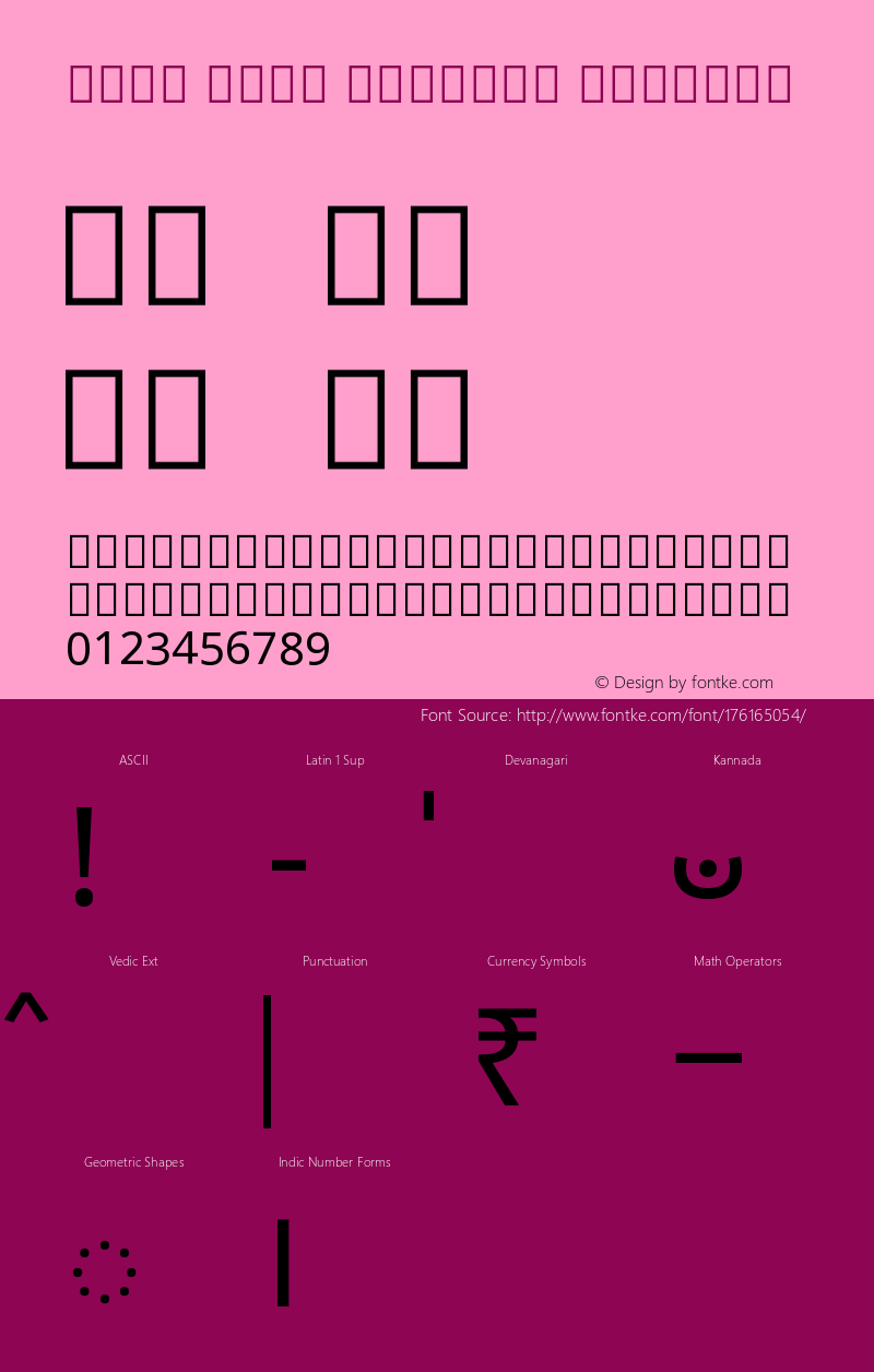 Noto Sans Kannada Regular Version 2.001图片样张