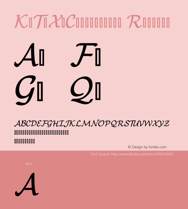 KaTeX_Caligraphic-Regular Version 3698457769 Font Sample