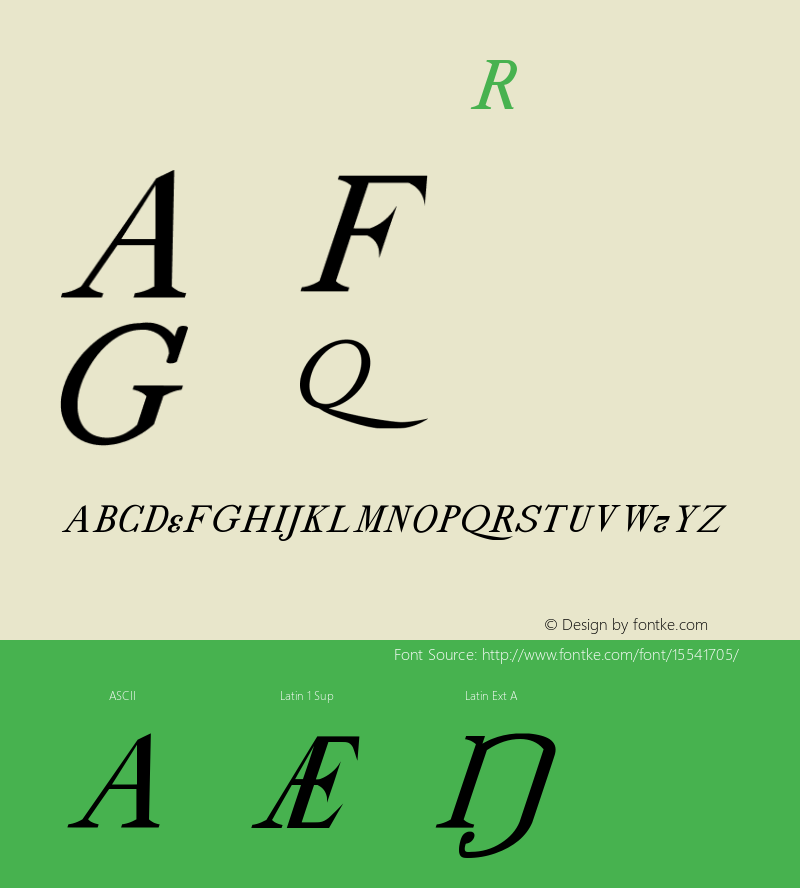 drmdozitsc7 Regular Version 001.001 Font Sample