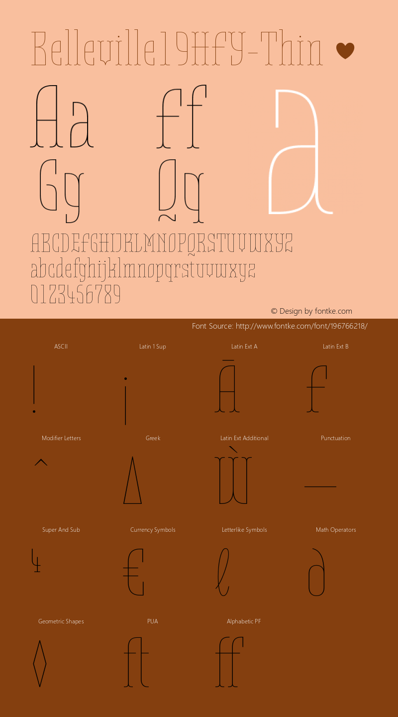 ☞Belleville19H FY Thin Version 1.000; ttfautohint (v1.5);com.myfonts.easy.black-foundry.belleville-fy.19h-thin.wfkit2.version.4dpo图片样张