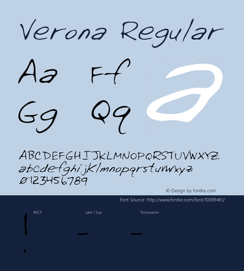 Verona Regular Altsys Metamorphosis:3/3/95 Font Sample