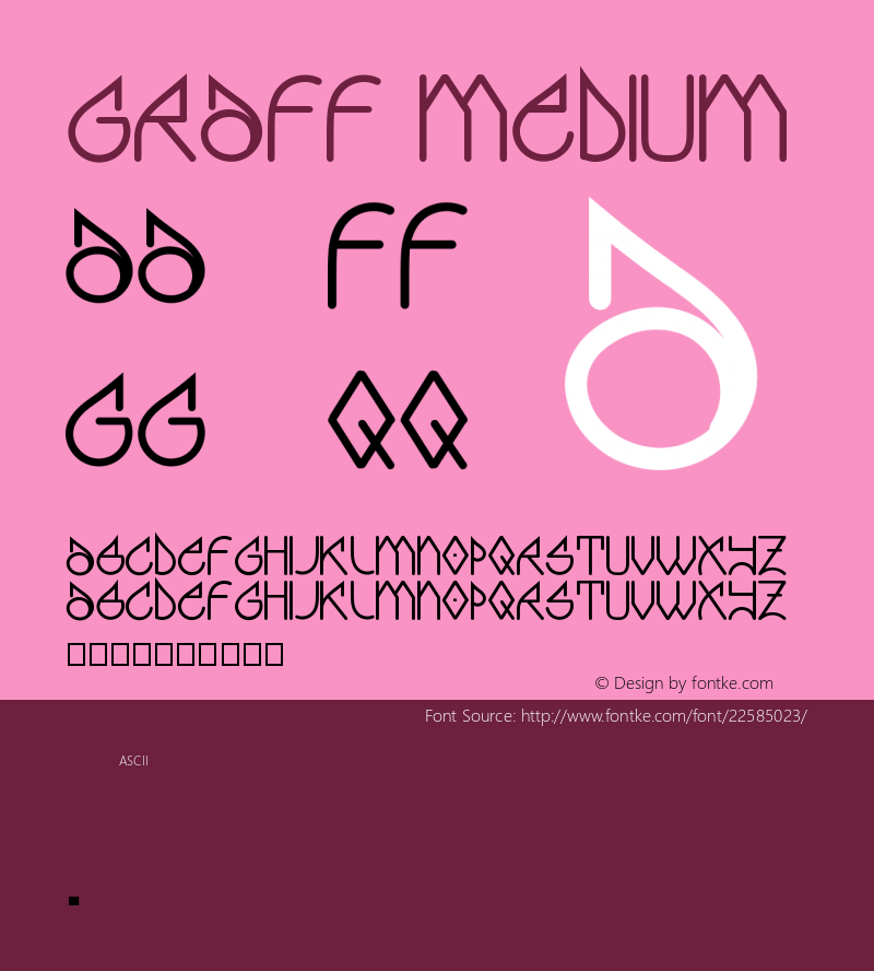 Graff Version 001.000 Font Sample