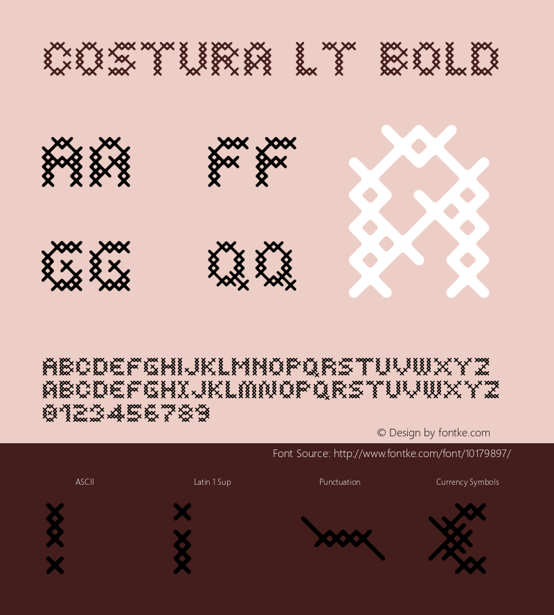 Costura Lt Bold Version 2.210;PS 002.021;hotconv 1.0.38 Font Sample