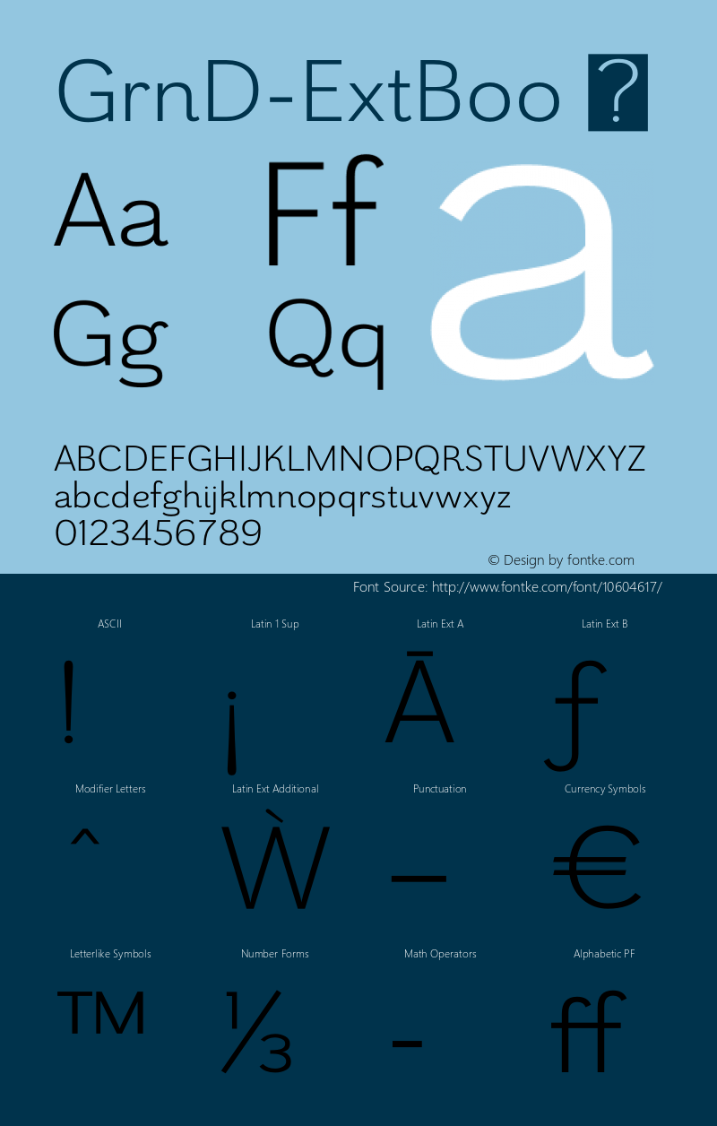 GrnD-ExtBoo ☞ Version 1.000;com.myfonts.insigne.grenale-2.ext-book.wfkit2.457W Font Sample