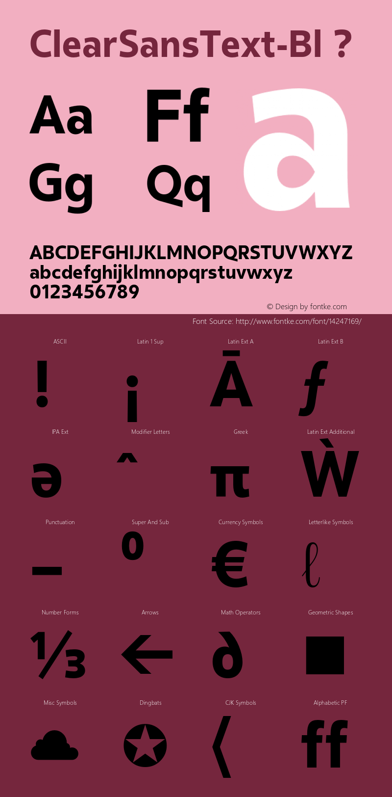 ClearSansText-Bl ? Version 001.000;com.myfonts.positype.clear-sans.text-black.wfkit2.44Ka Font Sample