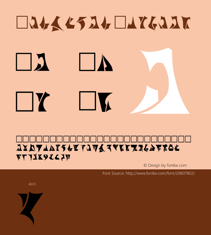 Klinzhai Altsys Metamorphosis:8/16/91 Font Sample