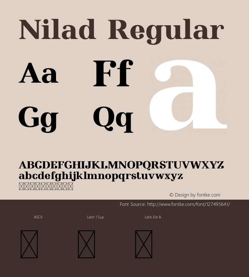 Nilad Beta Version Version 1.000;PS 001.000;hotconv 1.0.88;makeotf.lib2.5.64775 Font Sample