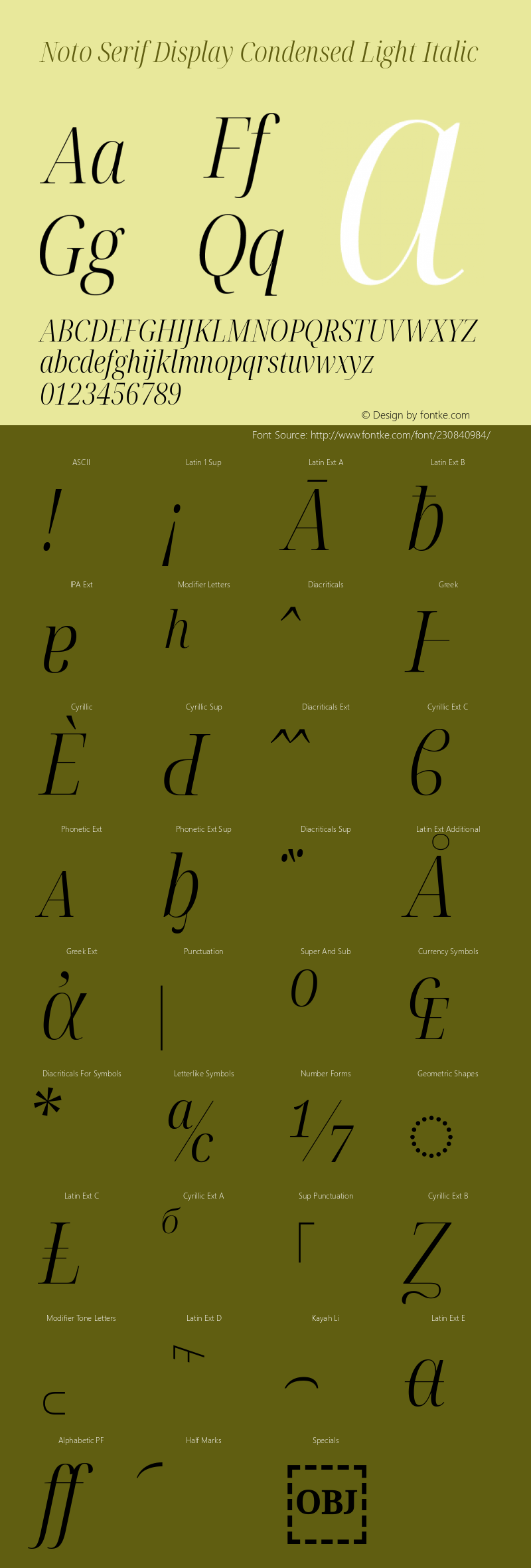Noto Serif Display Condensed Light Italic Version 2.007; ttfautohint (v1.8) -l 8 -r 50 -G 200 -x 14 -D latn -f none -a qsq -X 