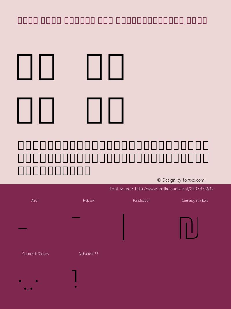 Noto Sans Hebrew New SemiCondensed Thin Version 3.001; ttfautohint (v1.8) -l 8 -r 50 -G 200 -x 14 -D hebr -f none -a qsq -X 