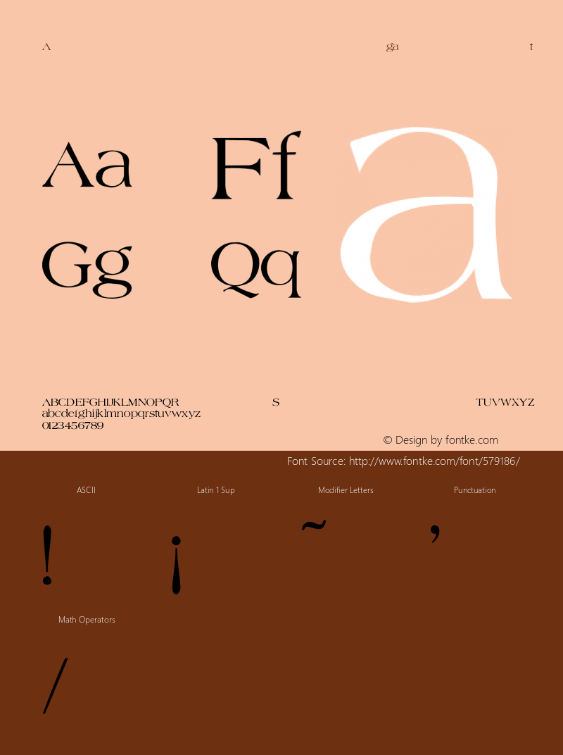 Agate-Normal Regular Converted from C:\TTEMP\AGATE.TF1 by ALLTYPE Font Sample