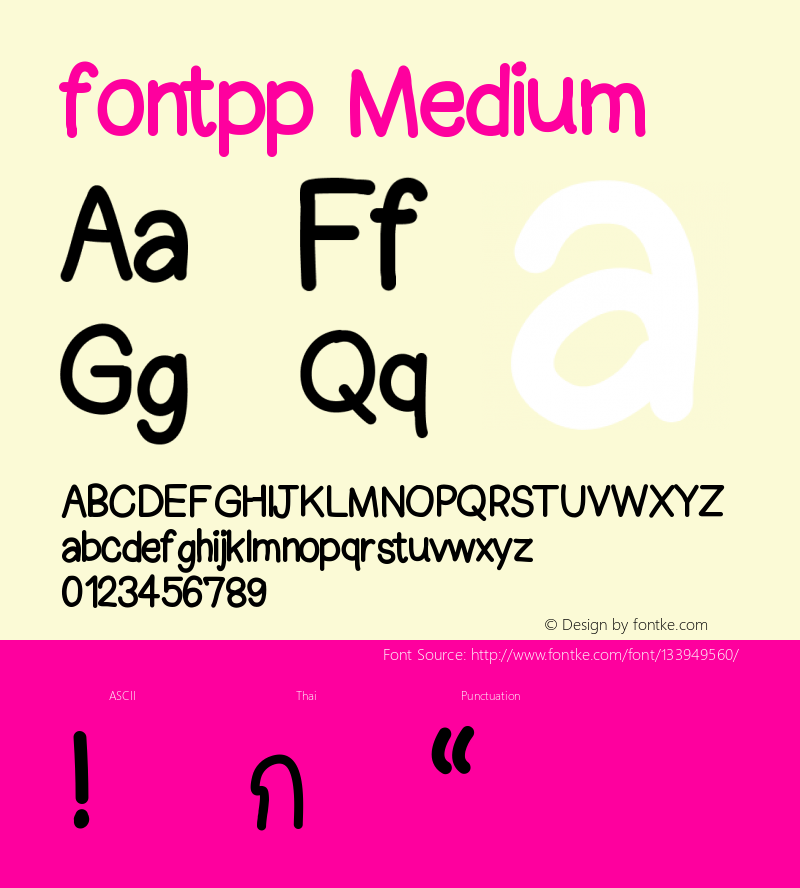 fontpp Version 001.000 Font Sample