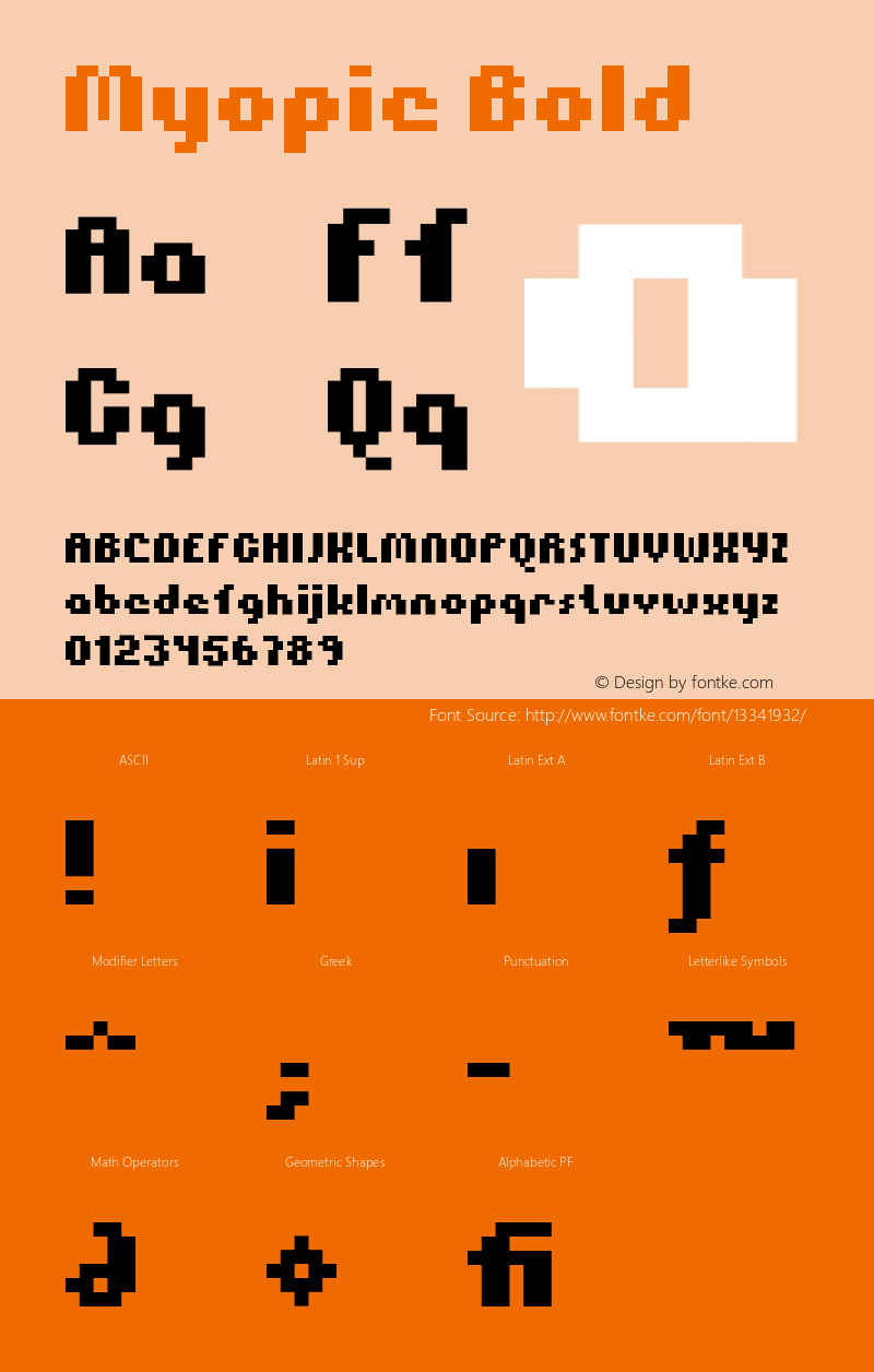 Myopic Bold 001.000 Font Sample