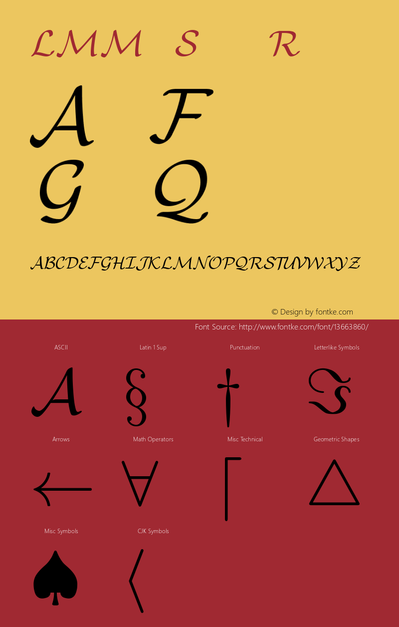 LMMathSymbols9 Regular Version 2.003 Font Sample