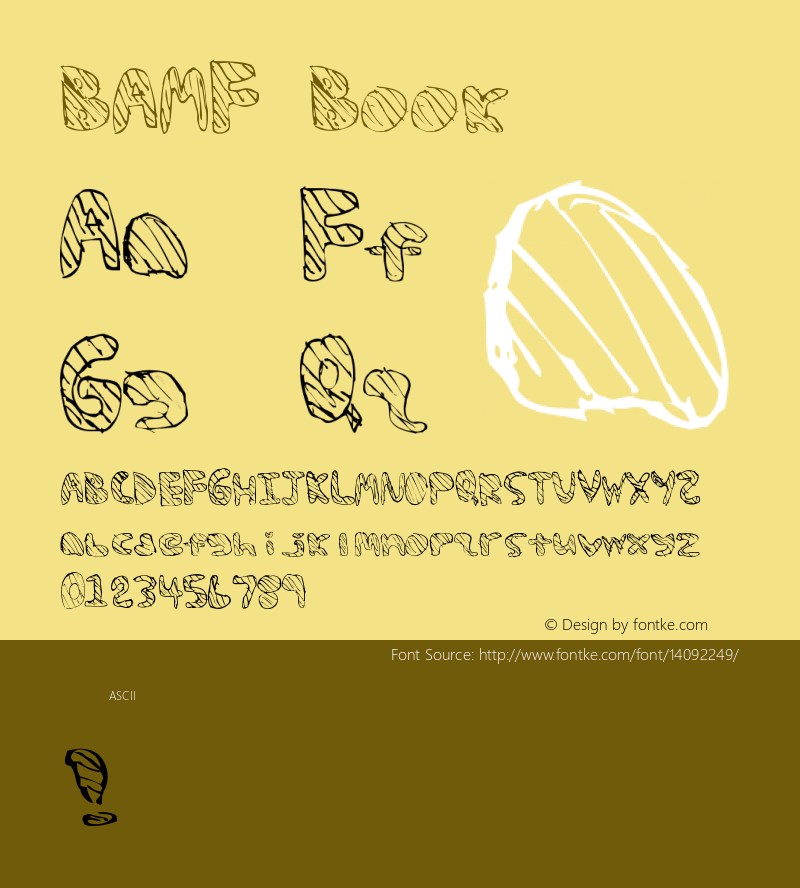 BAMF Book Version 1.0 Font Sample