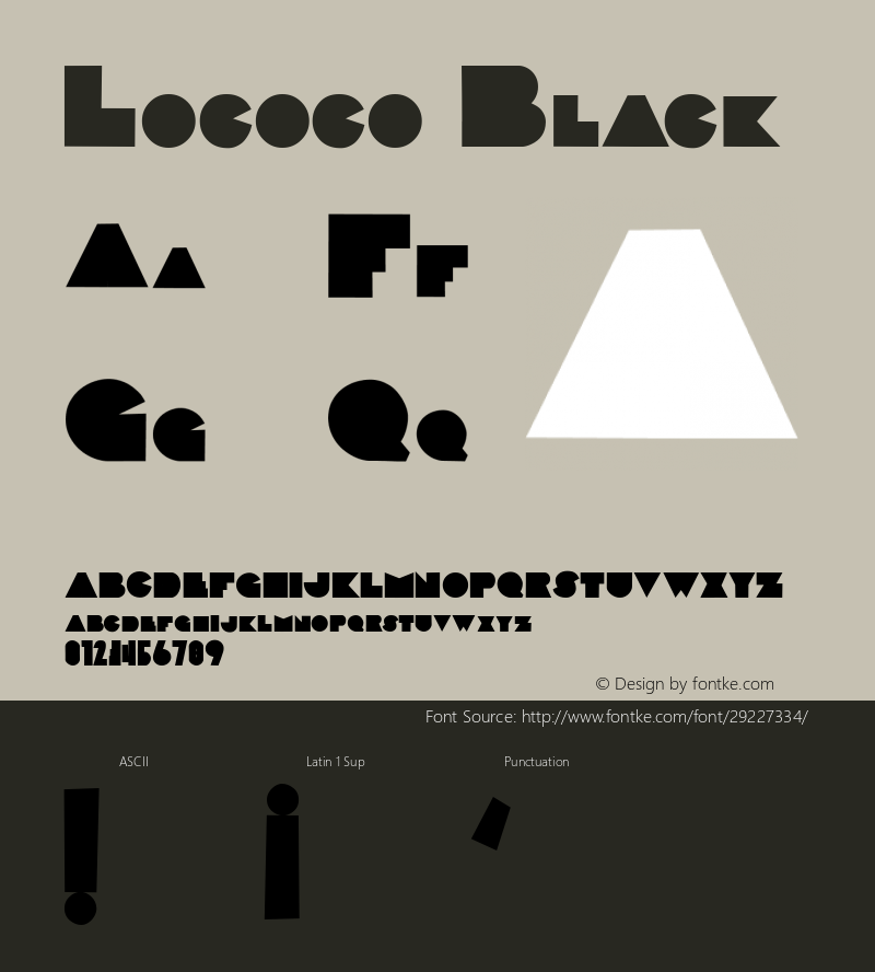 Lococo Black Lococo Black Font Sample