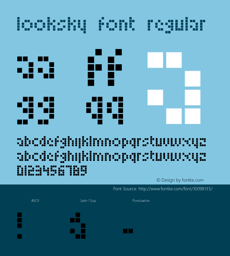 Looksky Font Regular Version 1.0 Font Sample