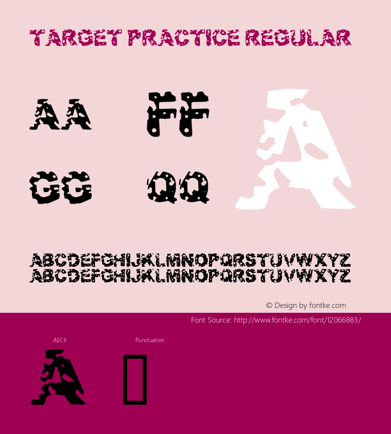 Target Practice Regular 1.76523 Font Sample