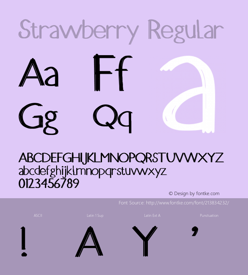 Strawberry Version 1.016;Fontself Maker 3.5.4图片样张