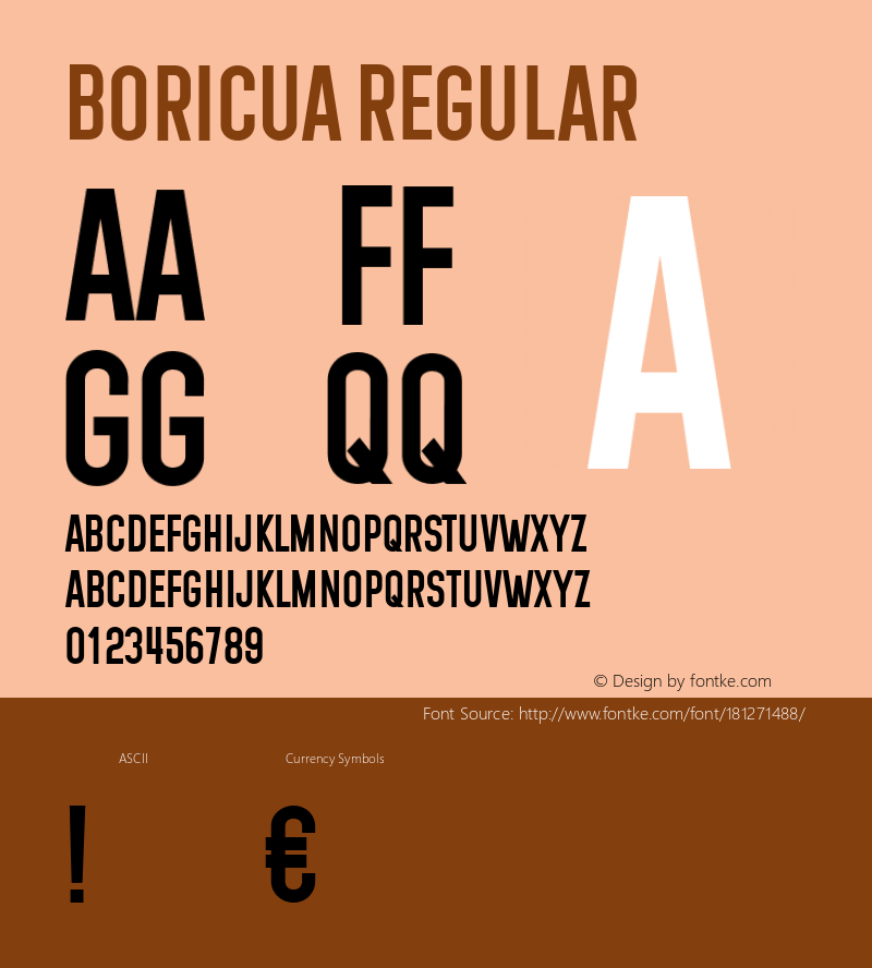 Boricua Regular Version 1.000图片样张