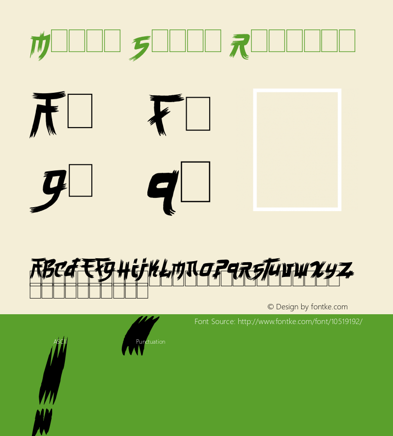 Manga Style Regular Version 1.00 October 6, 2013, initial release Font Sample