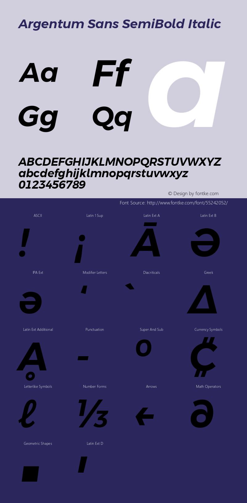 Argentum Sans SemiBold Italic Version 2.60;February 17, 2020;FontCreator 12.0.0.2522 64-bit Font Sample