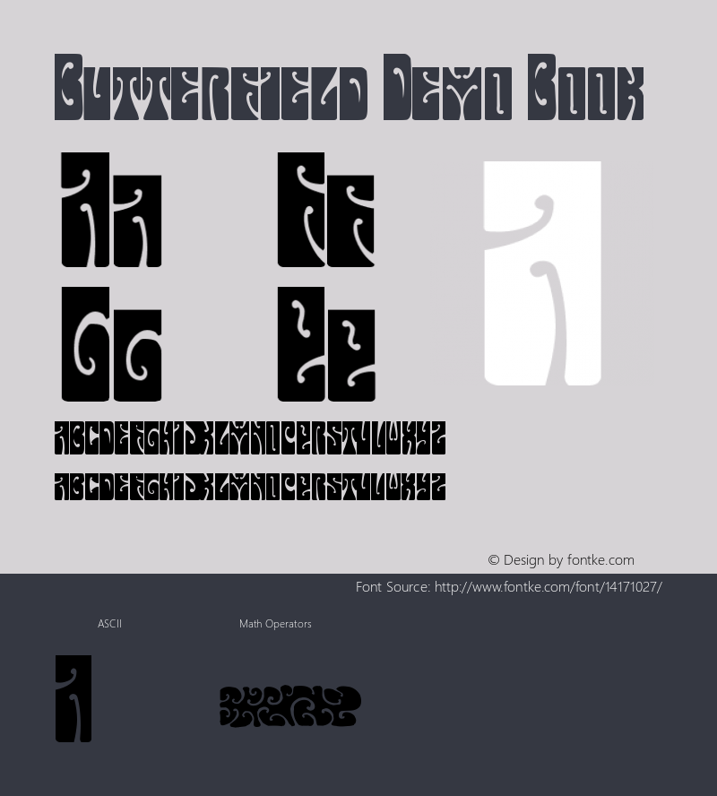 Butterfield Demo Book Version Macromedia Fontograp Font Sample