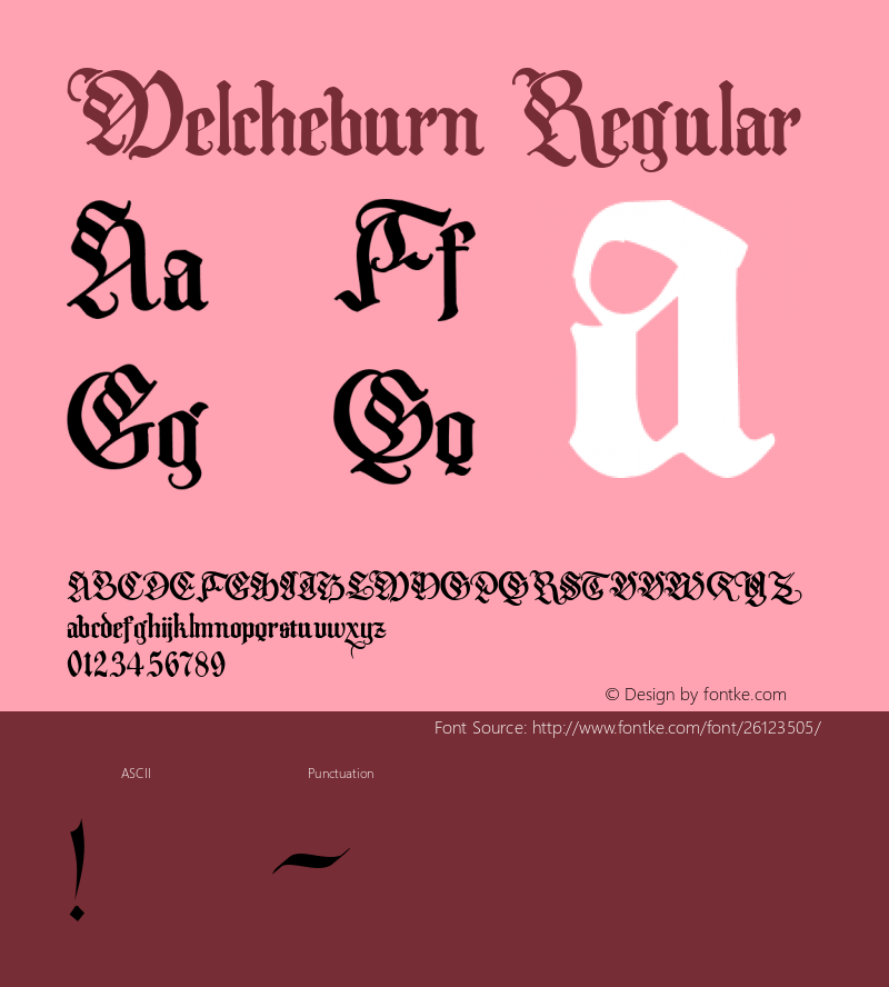 Melcheburn Macromedia Fontographer 4.1.4 9/19/00 Font Sample