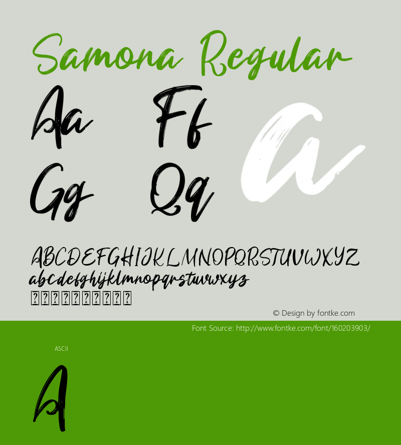 Samona Version 1.00;May 7, 2020;FontCreator 11.5.0.2430 32-bit Font Sample