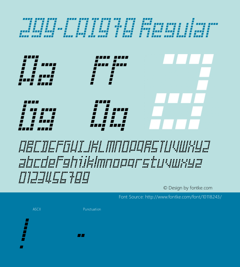 299-CAI978 Regular Version 1.00 October 23, 1998, initial release Font Sample