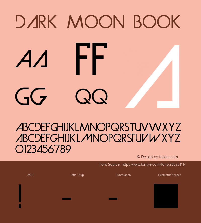 DarkMoon-Book 001.000 Font Sample